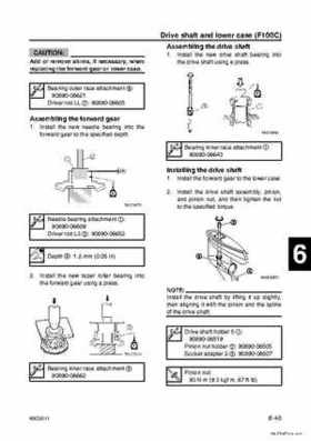 Yamaha F100B F100C Outboards Factory Service Manual, Page 195