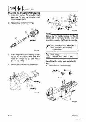 Yamaha F100B F100C Outboards Factory Service Manual, Page 196