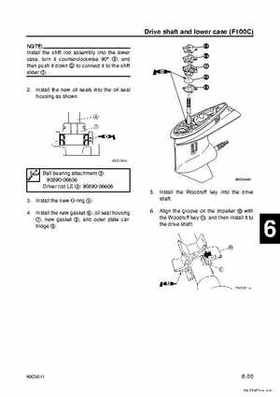 Yamaha F100B F100C Outboards Factory Service Manual, Page 197