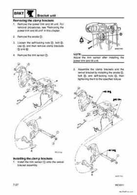 Yamaha F100B F100C Outboards Factory Service Manual, Page 234