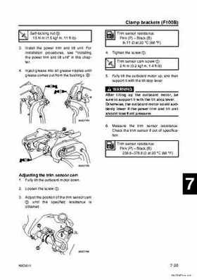 Yamaha F100B F100C Outboards Factory Service Manual, Page 235