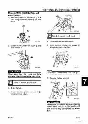 Yamaha F100B F100C Outboards Factory Service Manual, Page 239