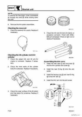 Yamaha F100B F100C Outboards Factory Service Manual, Page 240