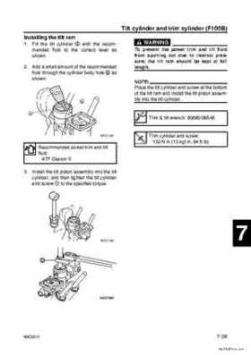 Yamaha F100B F100C Outboards Factory Service Manual, Page 243