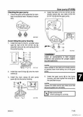 Yamaha F100B F100C Outboards Factory Service Manual, Page 247