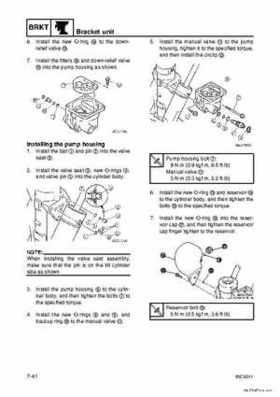 Yamaha F100B F100C Outboards Factory Service Manual, Page 248