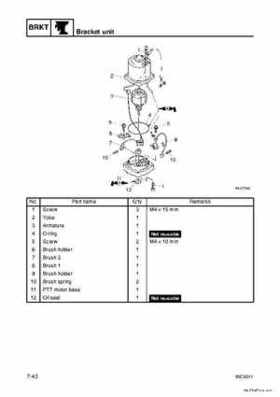 Yamaha F100B F100C Outboards Factory Service Manual, Page 250