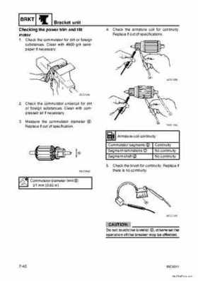 Yamaha F100B F100C Outboards Factory Service Manual, Page 252