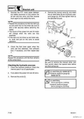 Yamaha F100B F100C Outboards Factory Service Manual, Page 256