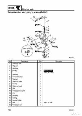 Yamaha F100B F100C Outboards Factory Service Manual, Page 270