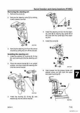 Yamaha F100B F100C Outboards Factory Service Manual, Page 271