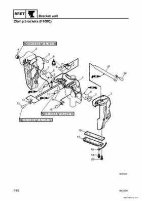 Yamaha F100B F100C Outboards Factory Service Manual, Page 272