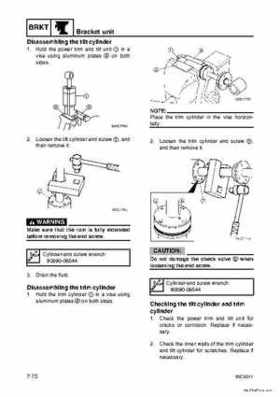 Yamaha F100B F100C Outboards Factory Service Manual, Page 282