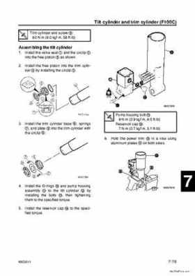 Yamaha F100B F100C Outboards Factory Service Manual, Page 285