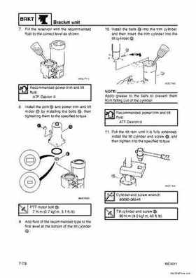 Yamaha F100B F100C Outboards Factory Service Manual, Page 286