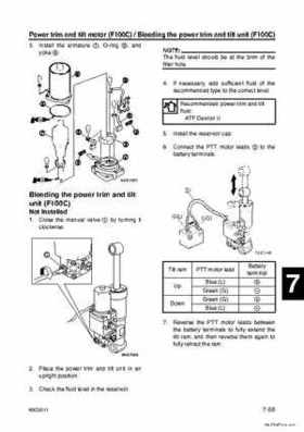 Yamaha F100B F100C Outboards Factory Service Manual, Page 295