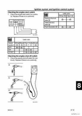 Yamaha F100B F100C Outboards Factory Service Manual, Page 311
