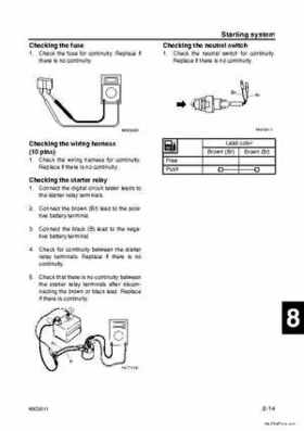 Yamaha F100B F100C Outboards Factory Service Manual, Page 313