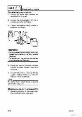 Yamaha F100B F100C Outboards Factory Service Manual, Page 318
