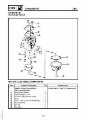 Yamaha Marine Outboards F4A/F4 Factory Service Manual, Page 112