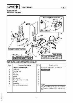 Yamaha Marine Outboards F4A/F4 Factory Service Manual, Page 208