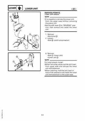 Yamaha Marine Outboards F4A/F4 Factory Service Manual, Page 212