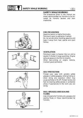 Yamaha Marine Outboards Factory Service / Repair/ Workshop Manual 225G 250B L250B, Page 10