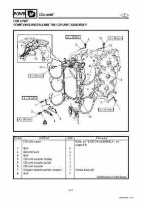 Yamaha Marine Outboards Factory Service / Repair/ Workshop Manual 225G 250B L250B, Page 98