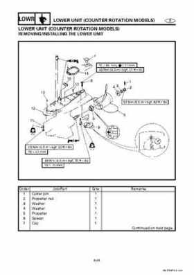 Yamaha Marine Outboards Factory Service / Repair/ Workshop Manual 225G 250B L250B, Page 168