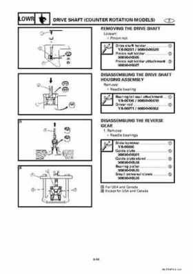Yamaha Marine Outboards Factory Service / Repair/ Workshop Manual 225G 250B L250B, Page 188