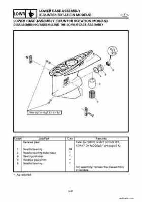 Yamaha Marine Outboards Factory Service / Repair/ Workshop Manual 225G 250B L250B, Page 191