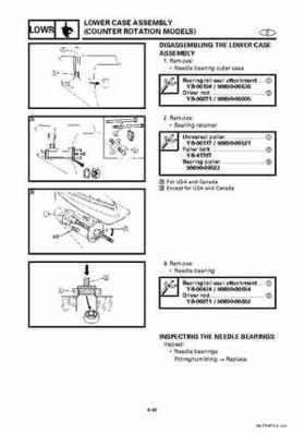Yamaha Marine Outboards Factory Service / Repair/ Workshop Manual 225G 250B L250B, Page 192