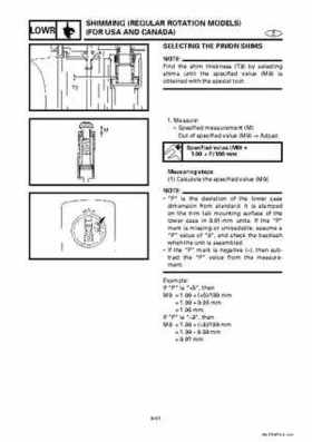 Yamaha Marine Outboards Factory Service / Repair/ Workshop Manual 225G 250B L250B, Page 195