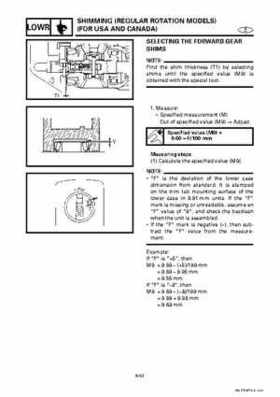 Yamaha Marine Outboards Factory Service / Repair/ Workshop Manual 225G 250B L250B, Page 197