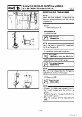 Yamaha Marine Outboards Factory Service / Repair/ Workshop Manual 225G 250B L250B, Page 201
