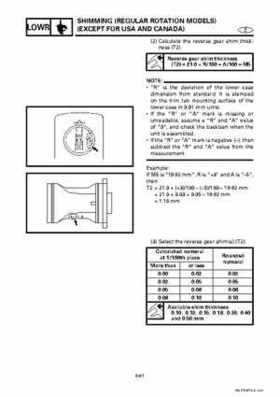 Yamaha Marine Outboards Factory Service / Repair/ Workshop Manual 225G 250B L250B, Page 205