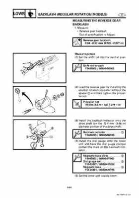 Yamaha Marine Outboards Factory Service / Repair/ Workshop Manual 225G 250B L250B, Page 208