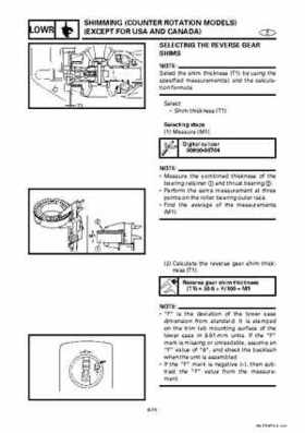 Yamaha Marine Outboards Factory Service / Repair/ Workshop Manual 225G 250B L250B, Page 219