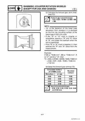 Yamaha Marine Outboards Factory Service / Repair/ Workshop Manual 225G 250B L250B, Page 221