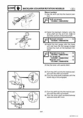 Yamaha Marine Outboards Factory Service / Repair/ Workshop Manual 225G 250B L250B, Page 225