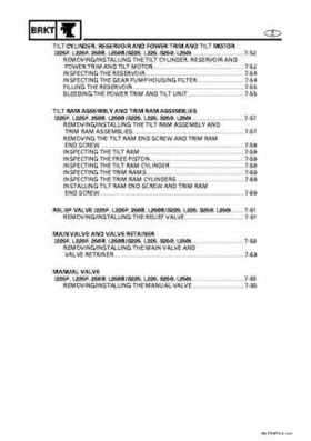 Yamaha Marine Outboards Factory Service / Repair/ Workshop Manual 225G 250B L250B, Page 229
