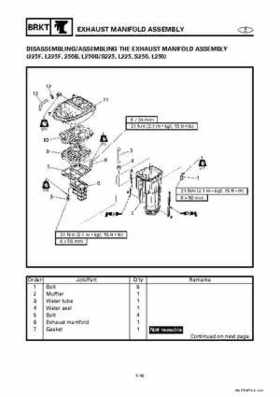 Yamaha Marine Outboards Factory Service / Repair/ Workshop Manual 225G 250B L250B, Page 245