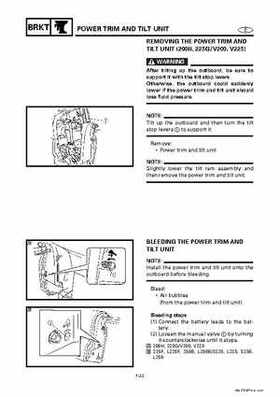 Yamaha Marine Outboards Factory Service / Repair/ Workshop Manual 225G 250B L250B, Page 251