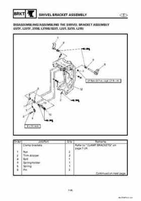 Yamaha Marine Outboards Factory Service / Repair/ Workshop Manual 225G 250B L250B, Page 259