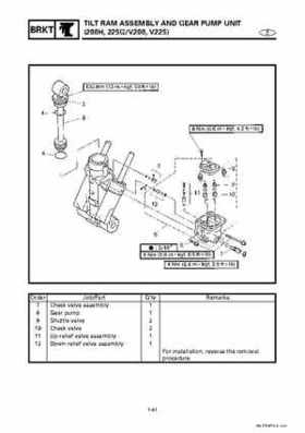 Yamaha Marine Outboards Factory Service / Repair/ Workshop Manual 225G 250B L250B, Page 270