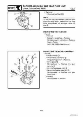 Yamaha Marine Outboards Factory Service / Repair/ Workshop Manual 225G 250B L250B, Page 272