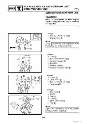 Yamaha Marine Outboards Factory Service / Repair/ Workshop Manual 225G 250B L250B, Page 273