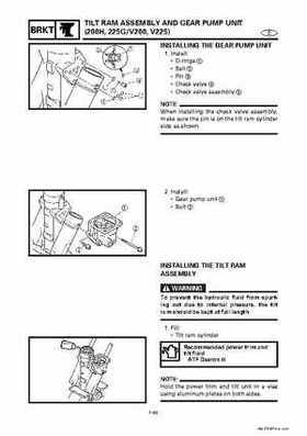 Yamaha Marine Outboards Factory Service / Repair/ Workshop Manual 225G 250B L250B, Page 274