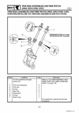 Yamaha Marine Outboards Factory Service / Repair/ Workshop Manual 225G 250B L250B, Page 276