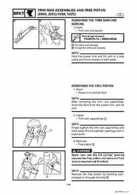 Yamaha Marine Outboards Factory Service / Repair/ Workshop Manual 225G 250B L250B, Page 277